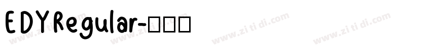 E DY Regular字体转换